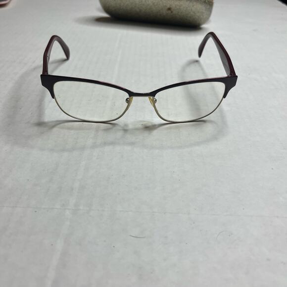 PRADA Maroon & Gold PR 65RV 53 x 16 Lightweight Women’s Designer Eye Glasses - Picture 10 of 12